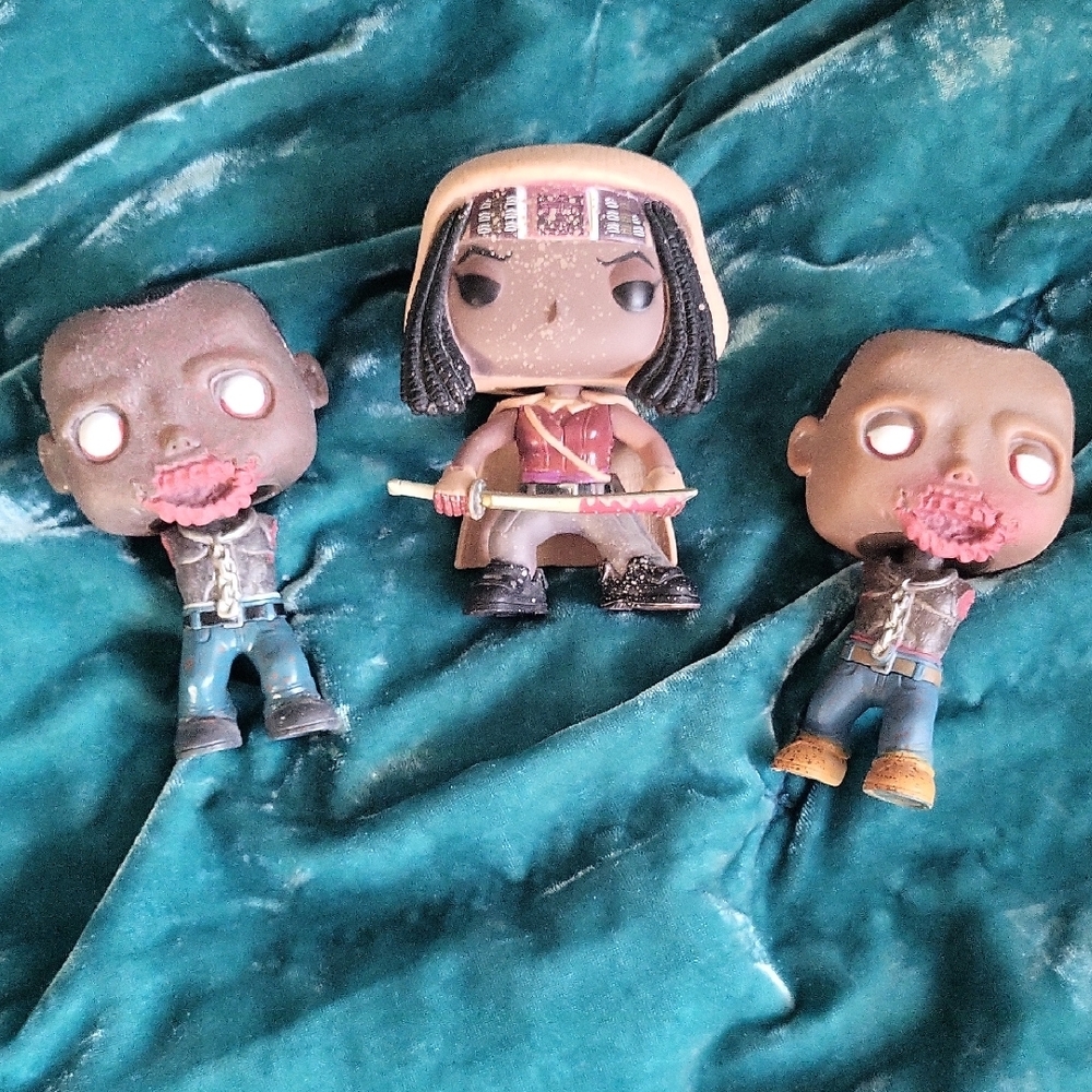 The Walking Dead Michonne and Pets Funko Collectibles Rare Unboxed